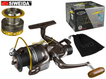 Котушка Siweida "Reel K600" 6+1bb металева шпуля з додатковою пластиковою шпулею