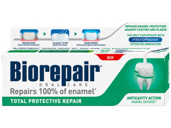 Зубная паста Biorepair Total Protective Repair для защиты и восстановления эмали без фтора, 75 мл
