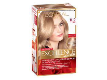 Краска для волос "Excellence Creme" повышенной устойчивости, оттенок 8.12
