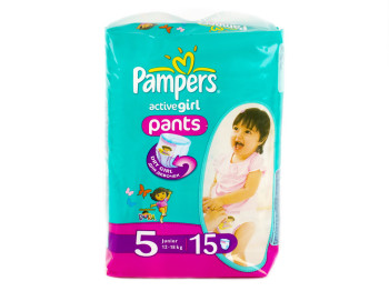 Подгузники Pampers "Active Girl Junior" (12-18 кг) 15шт