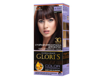 Крем-краска для волос на 2 применения Gloris "Натуральный кофе" 4.56 (68480)