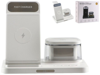 Беспроводное зарядное устройство H33 5in1 15W IP version, Цвет Белый