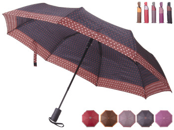 Зонт полуавтоматический в чехле d110см 8сп