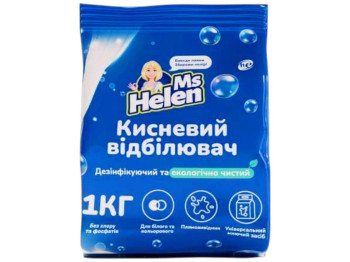 Відбілювач кисневий Ms Helen, для бавовни, льону, синтетики, активний кисень, сода, 1кг