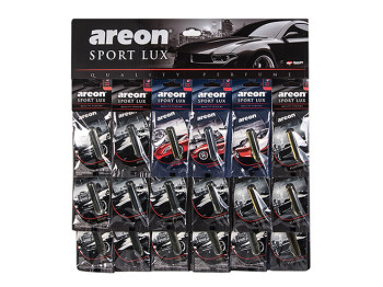 Освіжувач повітря рідкий листочок AREON "SPORT LUX" MIX на планшеті 5мл (кратн. 18шт) (ціна за 1шт)