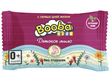 Мило туалетне тверде дитяче Booba "Без ароматизаторів" (0 +) 70г