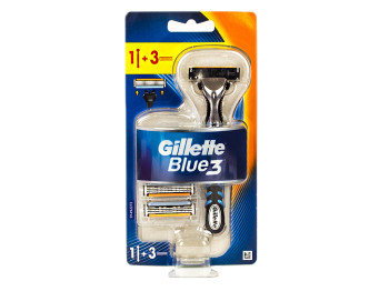 Бритва з 3 змінними касетами Gillette "Blue3" (ціна за набір 1шт)