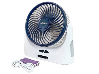 Вентилятор настольный, USB 2x1200mah