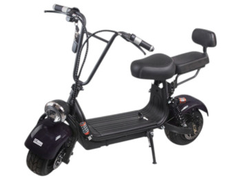 Електроскутер Rooder Citycoco Light, 1000Вт, 48v 12ah, безщітковий мотор, колір чорний