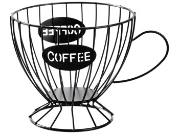Ваза для фруктов Viva Lacy Cup Black, 19,5x14x10,5см, 6900069839433