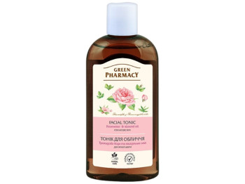Тонік для обличчя "Зелена Аптека" Рожева вода і мигдальне масло для зрілої шкіри 200мл