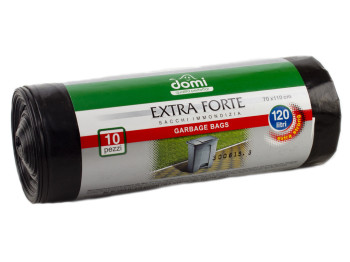 Мусорные пакеты 120л Domi Extra Strong10шт