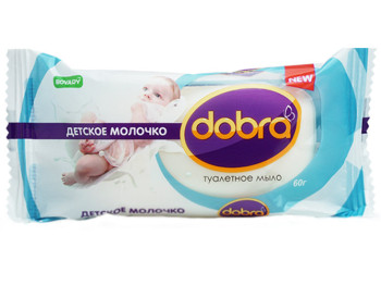 Мило туалетне тверде дитяче Dobra "Дитяче молочко" 60г