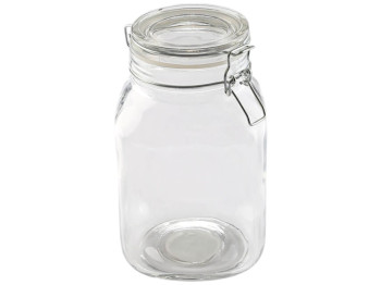 Банка с крышкой-зажимом Maestro, стекло, 2л, цвет прозрачный