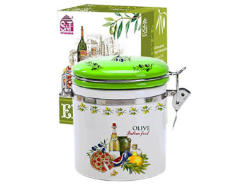 Ємність для сипучих продуктів Італійські страви 9,5х9,5х10см 500мл