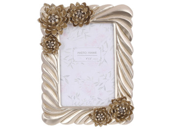 Фоторамка, 10x15см Суккуленты, 16,8х21,2х2,5см, цвет - шампань