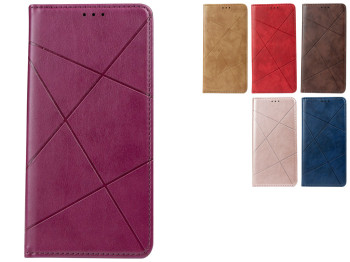 Чехол-книжка Business Leather для Xiaomi Poco X4 Pro/Redmi Note 11 Pro Цвет Бордо