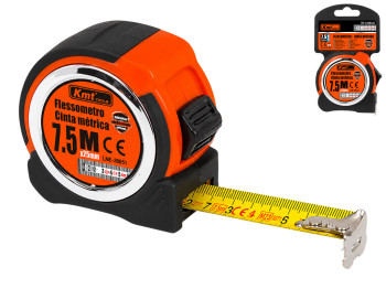 Рулетка Kmt Tools, пластик, нержавеющая сталь, 7,5м×2,5см