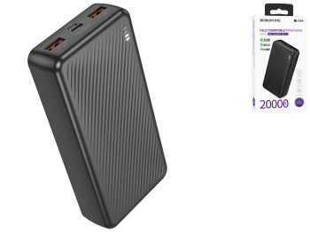 Універсальна мобільна батарея Power Bank Borofone BJ56A Graceful 22.5W+PD20W 20000mAh Колір Чорний