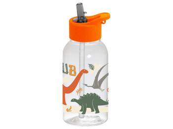Пляшка для води Herevin Straw-Dino Club, 460мл, 8699038100299