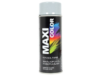 Эмаль аэрозольная универсальная декоративная MAXI COLOR серый 400мл