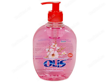 Крем-мыло туалетное жидкое Olis з гліцерином Японский сад, с дозатором, 300мл