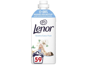Кондиціонер для білизни Lenor Свіжість бавовни, для чутливої шкіри, 59 циклів, 1,239л