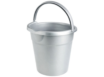Ведро R-plastic, мерное с носиком, полипропилен, 11л, цвет серый