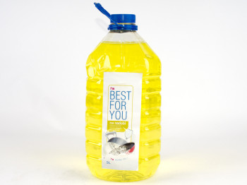 Средство для мытья посуды "Best for You" Лимон 5л (бутыль) Чехия
