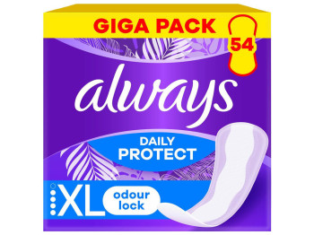 Прокладки Always Daily Protect Extra Long Quatro, XL, ежедневные, 54шт