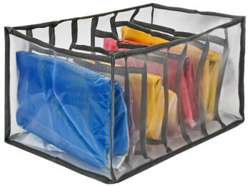 Коробка-органайзер для хранения белья, 7 отделений, 36х25х20см