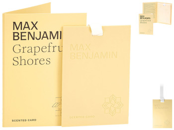 Освіжувач повітря Max Benjamin Scented Card Grapefruit Shorez, для шафи та авто, 8×0,5×11,3см (71776