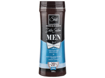 Гель-шампунь 3в1 Shik Men Detox System для тела, волос, бороды 300мл
