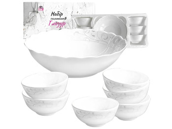 Набор салатников Глазурь, 7 предметов, 1х800мл и 6х260мл