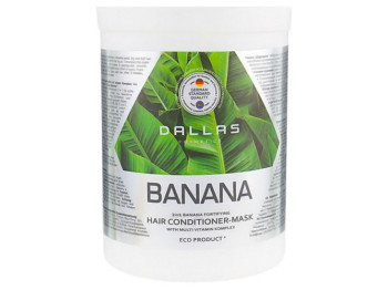 Маска-кондиціонер Dalas Banana 2в1 для зміцнення волосся з екстрактом банана 1л