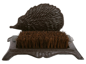 Скребок для обуви, чугун, 25×15×15см, цвет коричневый