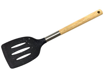 Лопатка силіконова з деревяною ручкою