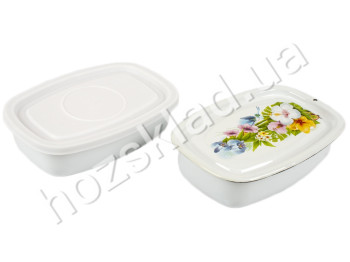 Лоток Idilia з 2 кришками "Колібрі" 1л