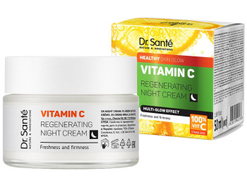 Крем для обличчя Dr.Sante Vitamin C, нічний відновлюючий, з вітаміном C та вітамінами A, B, E, 50мл