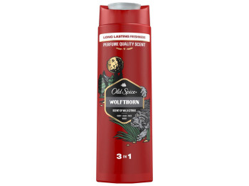 Гель для душа Old Spice Wolftron 3 в 1, 400 мл, для тела, волос и лица