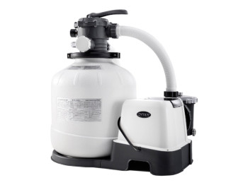 Песочный насос с хлоргенератором Intex 26680, 10000 л/ч, хлор 11 г/ч, для бассейнов до 56800л