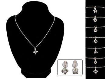 Набор бижутерии Матильда (подвеска на шею+серьги-гвоздики)