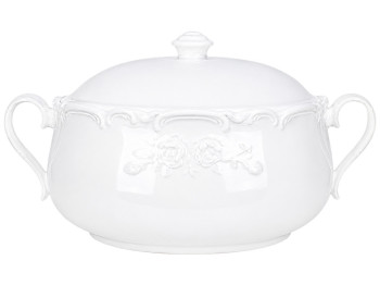 Супница фарфоровая Chateau Blanc Collection, с крышкой и ручками, 4,25 л, 37×20,5×21 см