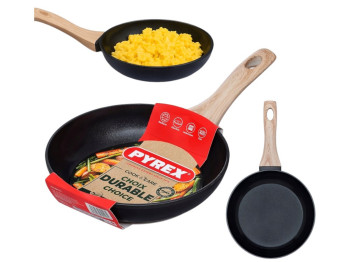 Сковорода Pyrex Cook&Care, алюминий, керамическое покрытие, 20см, цвет черный