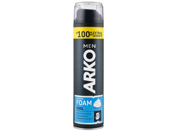Пена для бритья Arko Men Cool, с витамином Е, для всех типов кожи, 300 мл