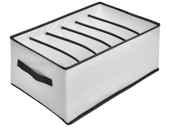 Коробка-органайзер для хранения белья, 6 отделений, 44х25х20см