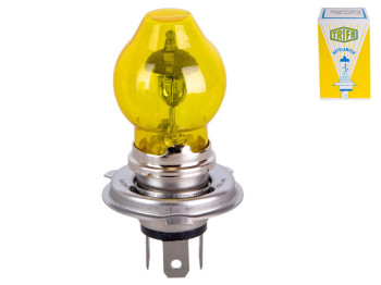 Лампа автомобильная галогенная для фары Trifa WH4, 12V, 100 - 55W yellow, цоколь P43t (81681)