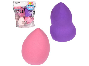 Спонжи для макияжа, поролон, 4 шт/уп