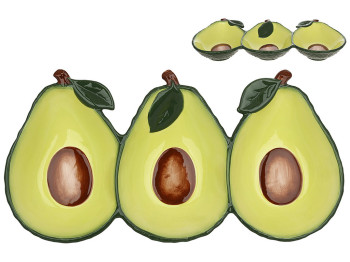 Менажница керамическая Avocado, 31х16х4см