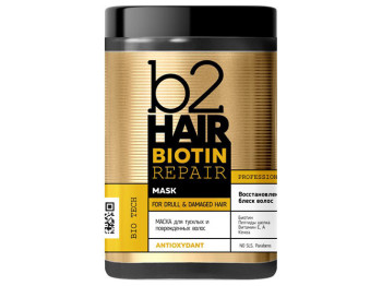 Маска для волосся B2Hair Biotin Repair для тьмяного та пошкодженого волосся 1л